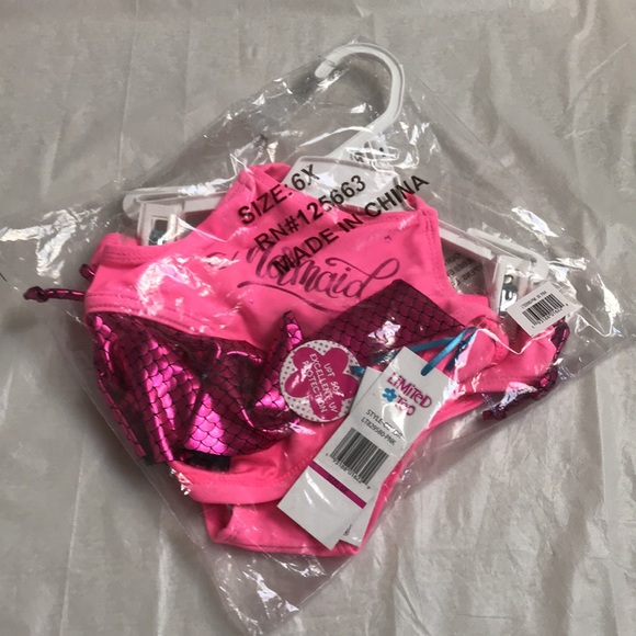 LIMITED TOO Mermaid Ruffle Bikini 2-Piece Set - Picture 3 of 6